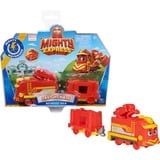 Spin Master Mighty Express Motorisierter Zug Frachter Nick mit Güterwaggon, Spielfahrzeug rot/gelb