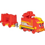 Spin Master Mighty Express Motorisierter Zug Frachter Nick mit Güterwaggon, Spielfahrzeug rot/gelb