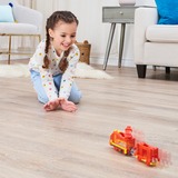 Spin Master Mighty Express Motorisierter Zug Frachter Nick mit Güterwaggon, Spielfahrzeug rot/gelb