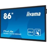 iiyama ProLite TE8614MIS-B2AG, Public Display schwarz (matt), UltraHD/4K, Touchscreen, HDMI, DP, USB-C