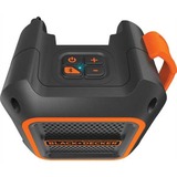 BLACK+DECKER 18 V Bluetooth-Lautsprecher schwarz/orange, Bluetooth, Klinke