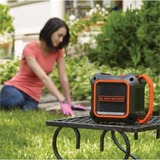 BLACK+DECKER 18 V Bluetooth-Lautsprecher schwarz/orange, Bluetooth, Klinke