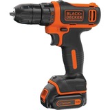 BLACK+DECKER Akku-Bohrschrauber BDCDD12K, 10,8Volt schwarz/orange, Li-Ion-Akku 1,5Ah, im Koffer