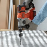 BLACK+DECKER Akku-Kombihammer BCD900E2K, 18Volt, Bohrhammer orange/schwarz, 2x 2,5Ah Li-Ionen-Akku