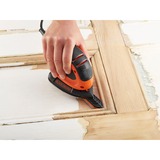 BLACK+DECKER Kompakt-Mouse BEW230K-QS, Deltaschleifer orange/schwarz, 55 Watt, Koffer