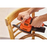 BLACK+DECKER Multischleifer 4in1 BEW200-QS, Deltaschleifer orange/schwarz, 200 Watt