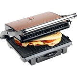 Bestron Paninigrill ASW113CO, Kontaktgrill kupfer/schwarz, 1.000 Watt