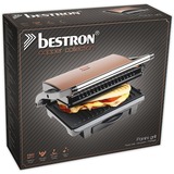 Bestron Paninigrill ASW113CO, Kontaktgrill kupfer/schwarz, 1.000 Watt