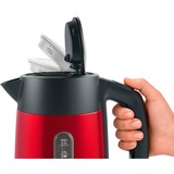 Bosch DesignLine TWK4P434, Wasserkocher rot/grau, 1,7 Liter