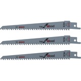 Bosch Heimwerken & Garten Keo Säbelsägeblatt S 644 D Top for Wood 3 Stück, Länge 150mm, für Akku-Gartensäge Keo