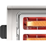 Bosch Home Kompakt-Toaster DesignLine TAT3P420DE edelstahl/schwarz, 970 Watt, für 2 Scheiben Toast