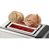Bosch Home Kompakt-Toaster DesignLine TAT3P420DE edelstahl/schwarz, 970 Watt, für 2 Scheiben Toast