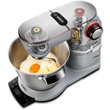 Bosch Home MUM9AX5S00 Küchenmaschine OptiMUM silber, 1.500 Watt, Serie 8, integrierte Waage, Timer, Profi-Patisserie-Set