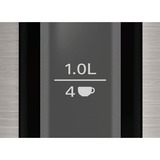 Bosch Home Wasserkocher DesignLine TWK3P420 edelstahl/schwarz, 1,7 Liter