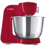 Bosch MUM58720 Küchenmaschine rot/silber, 1.000 Watt, Serie 4