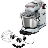 Bosch MUM9AX5S00 Küchenmaschine OptiMUM silber, 1.500 Watt, Serie 8, integrierte Waage, Timer, Profi-Patisserie-Set