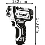 Bosch Professional Akku-Bohrschrauber GSR 12V-15 FC Professional solo, 12Volt blau/schwarz, ohne Akku und Ladegerät