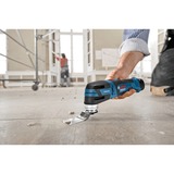 Bosch Professional Akku-Multi-Cutter GOP 12V-28 Professional, 12Volt, Multifunktions-Werkzeug blau/schwarz, 2x Li-Ionen Akku 3,0Ah, in L-BOXX