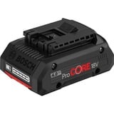 Bosch Professional Akku ProCORE 18V 4.0Ah Professional schwarz/rot, AMPShare Alliance