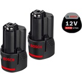 Bosch Professional Akku-Winkelschleifer GWS 12V-76 Professional, 12Volt blau/schwarz, 2x Li-Ionen Akku 3,0Ah, in L-BOXX