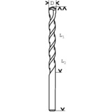 Bosch Professional Betonbohrer CYL-3, Ø 10mm 10 Stück, Arbeitslänge 80mm