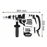 Bosch Professional Bohrhammer GBH 3-28 DFR Professional blau/schwarz, 800 Watt, Koffer