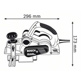 Bosch Professional Hobel GHO 40-82 C Professional, Elektrohobel blau/schwarz, Handwerkerkoffer, 850 Watt