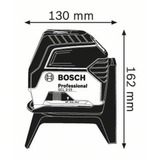 Bosch Professional Kombilaser GCL 2-15 Professional, Kreuzlinienlaser blau/schwarz, Schutztasche