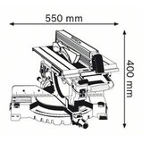 Bosch Professional Kombinationssäge GTM 12 JL, Kapp- und Gehrungssäge blau/silber, 1.800 Watt