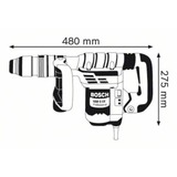 Bosch Professional Schlaghammer GSH 5 CE Professional, Meißelhammer blau/schwarz, 1.150 Watt, Koffer