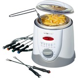 Clatronic Fondue-Fritteuse FFR 2916 weiß/silber