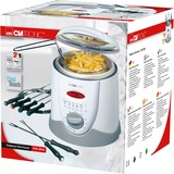 Clatronic Fondue-Fritteuse FFR 2916 weiß/silber