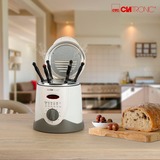 Clatronic Fondue-Fritteuse FFR 2916 weiß/silber