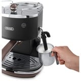 DeLonghi Icona Vintage ECOV 311.BK, Espressomaschine schwarz/silber (glänzend)