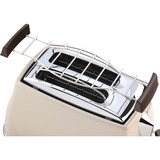 DeLonghi Toaster Icona Vintage CTOV 2103.BG beige, 900 Watt, für 2 Scheiben Toast