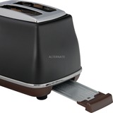 DeLonghi Toaster Icona Vintage CTOV 2103.BK schwarz (matt), 900 Watt, für 2 Scheiben Toast