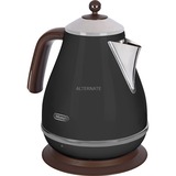 DeLonghi Wasserkocher KBOV 2001.BK Icona Vintage schwarz, 1,7 Liter