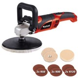 EINHELL Polier-und Schleifmaschine CC-PO 1100/1E, Poliermaschine rot/schwarz, 1.100 Watt