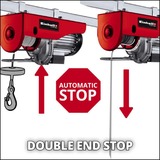 EINHELL Seilhebezug TC-EH 500, Seilwinde rot, 800 Watt