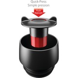 Emsa Thermobecher Travel Mug Easy Twist koralle/edelstahl
