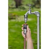 GARDENA Premium Schlauchverbinder 13mm (1/2") - 15mm (5/8"), Schlauchstück grau/silber