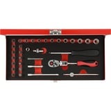 GEDORE Red Steckschlüssel-Satz 1/4", 33-teilig rot, mit Umschalt-Knarre, SW 4mm - 13mm