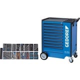 GEDORE Werkzeugwagen 1500 ES-02-2004 0620 blau/schwarz, inkl. 207 Werkzeuge