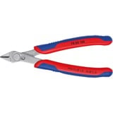 KNIPEX Electronic Super Knips 78 03 125, Elektronik-Zange blau, Gelenk mit Edelstahlniet