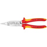 KNIPEX Elektro-Installationszange VDE 13 86 200  schlanke Bauform, geschraubtes Gelenk, VDE-geprüft