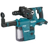 Makita Akku-Kombihammer DHR283ZWJU SDS-PLUS, 36Volt (2x18V), Bohrhammer blau/schwarz, ohne Akku und Ladegerät, mit Staubabsaugung