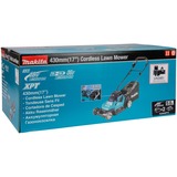 Makita Akku-Rasenmäher DLM432PT2, 36Volt (2x18Volt) blau/schwarz, 2x Li-Ion Akku 5,0Ah