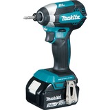 Makita Akku-Schlagschrauber DTD153RTJ, 18 Volt schwarz/blau, 2x Li-Ionen Akku 5,0Ah, in MAKPAC Gr.2