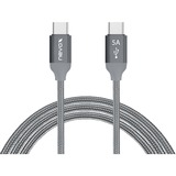 Nevox USB 2.0 Kabel, USB-C Stecker > USB-C Stecker grau, 1 Meter, PD, Laden mit bis zu 100 Watt