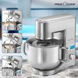 ProfiCook Knetmaschine PC-KM 1096, Küchenmaschine edelstahl, 1.500 Watt